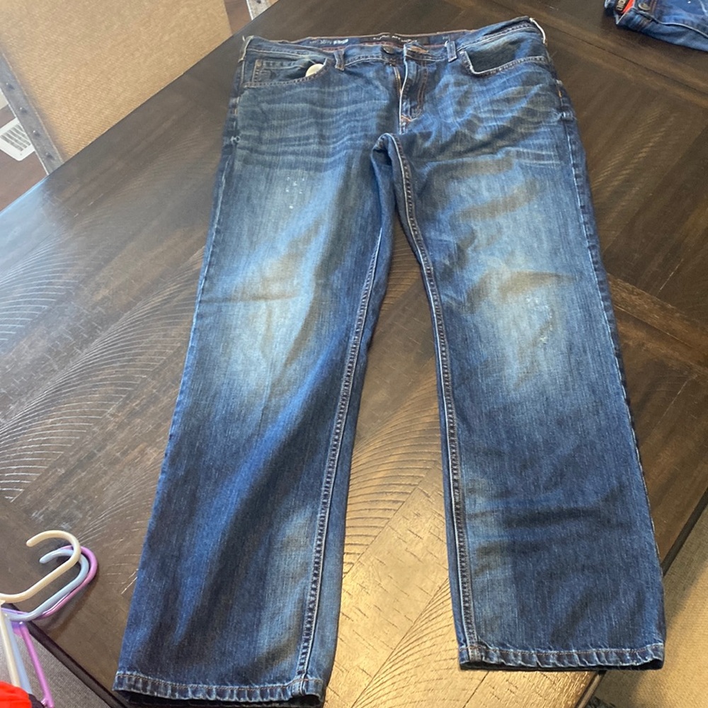Marc Anthony Fit Slim Blue Jeans Mens Size 38W 32L